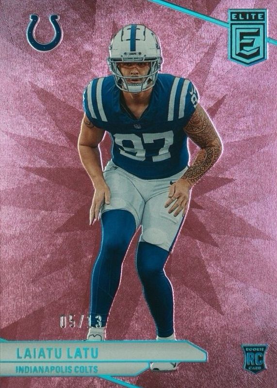 Laiatu Latu 2024 Elite #160 Pink FOTL /13 Rookie RAW