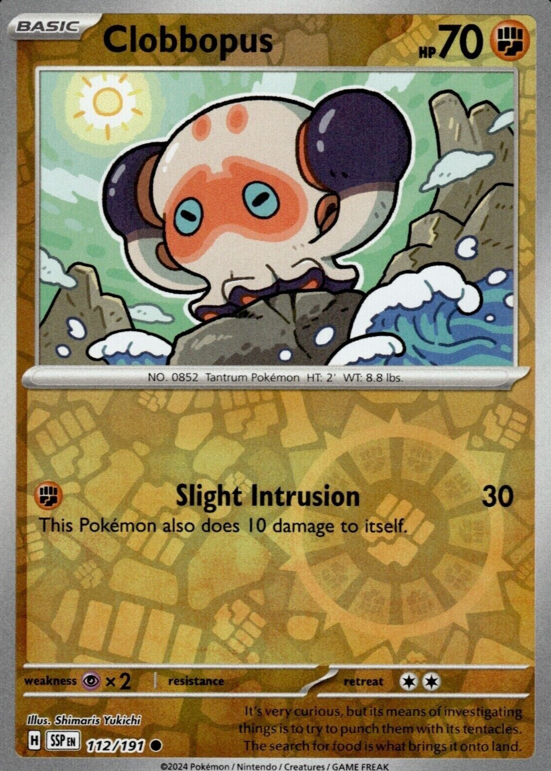 clobbopus pokemon card price TCG - s6K - 042/070 (C) Violet Surging Sparks Illustration Rare #207 PSA Authenticated 10 Card Clobbopus 1 (Used) 933688056| magi
