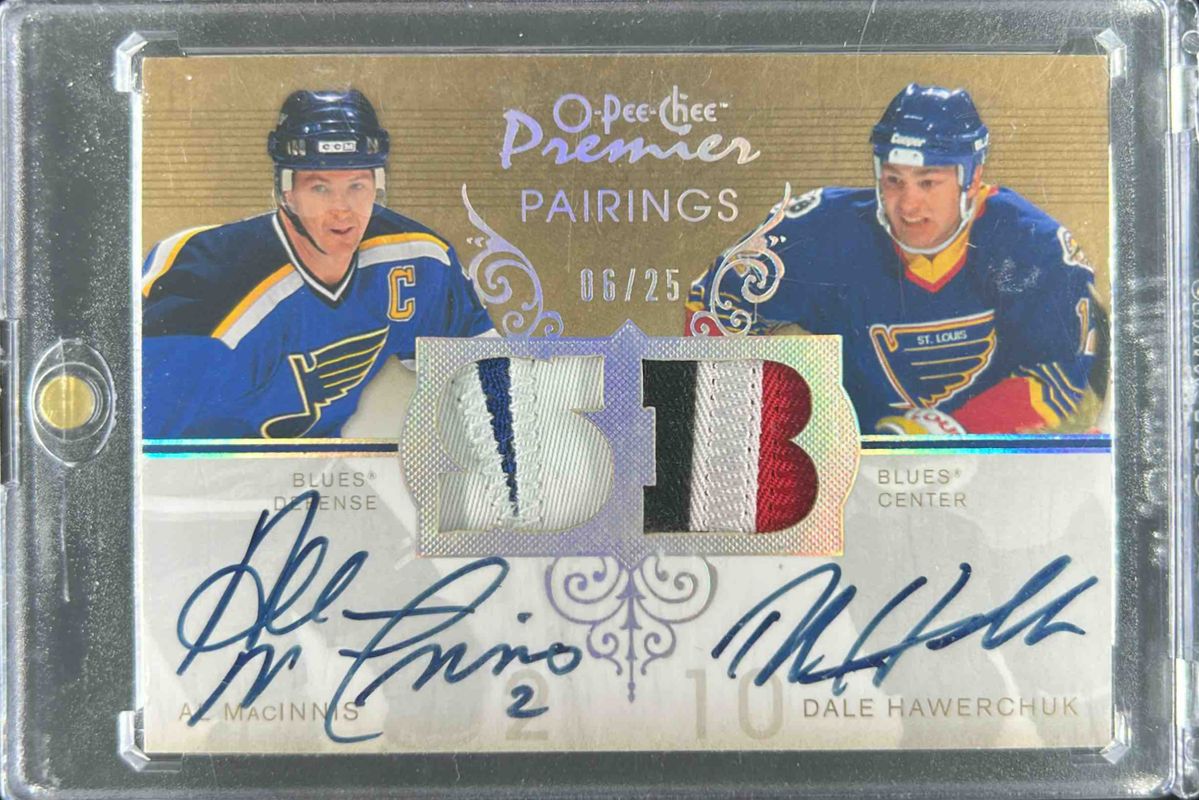 2007 O-Pee-Chee Premier #PC-MH Pairings Autographed Patch /25