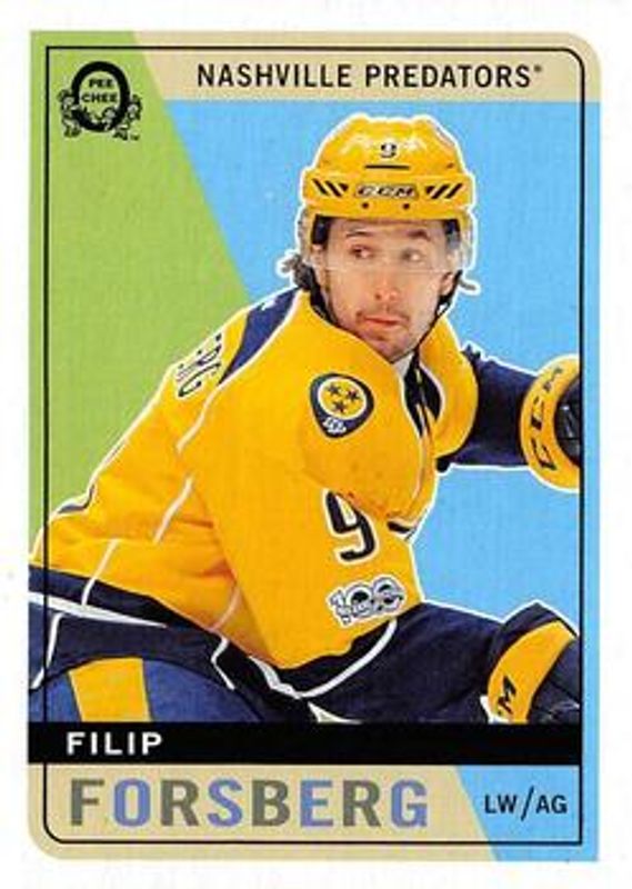 Filip Forsberg 2017 O-Pee-Chee #344 Retro Blank Back RAW