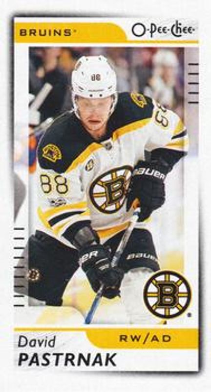 David Pastrnak 2017 O-Pee-Chee #M-13 Minis RAW