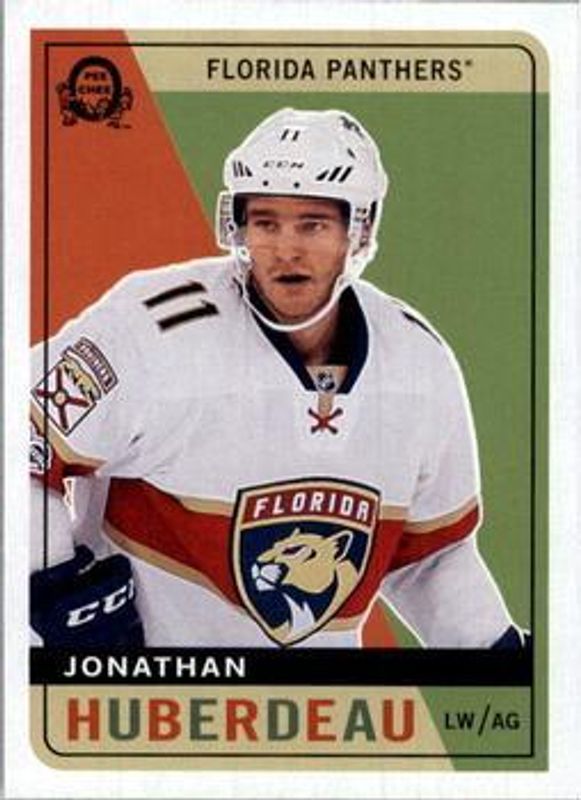 Jonathan Huberdeau 2017 O-Pee-Chee #398 Retro Blank Back RAW