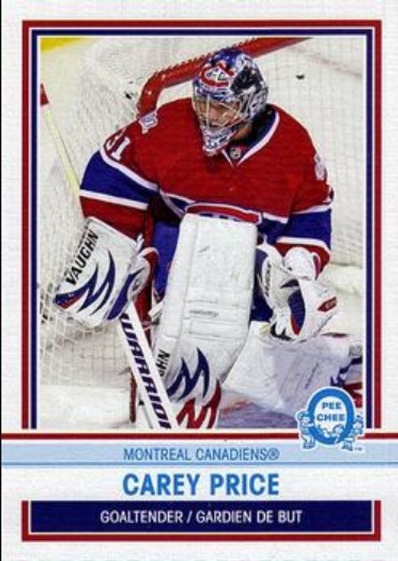 Carey Price 2009 O-Pee-Chee Retro Box Bottoms RAW