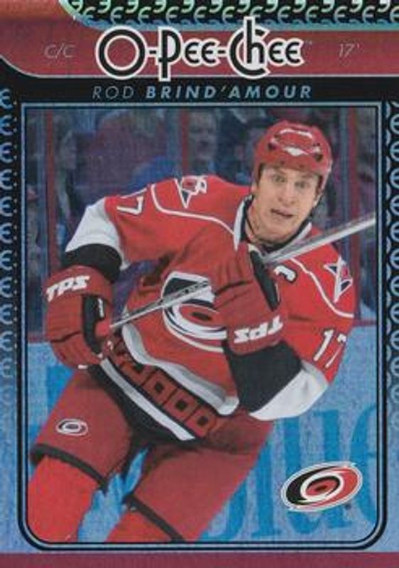 Rod Brind Amour 2009 O-Pee-Chee #268 Rainbow RAW