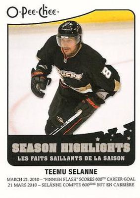 2010 O-Pee-Chee #SH-8 Season Highlights
