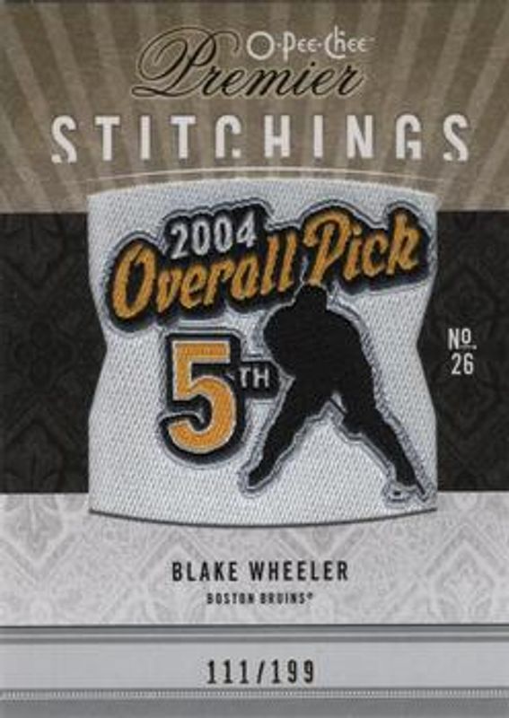 2009 O-Pee-Chee Premier #PS-BW Stitchings /199