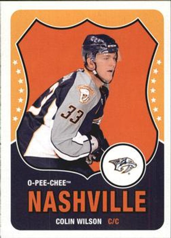 Colin Wilson 2010 O-Pee-Chee Retro Blank Back RAW