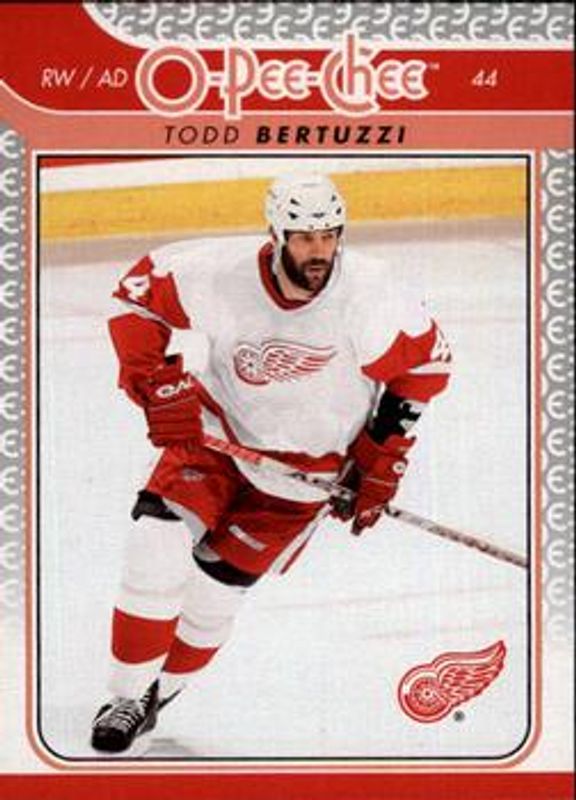 Todd Bertuzzi 2009 O-Pee-Chee #692 Base RAW