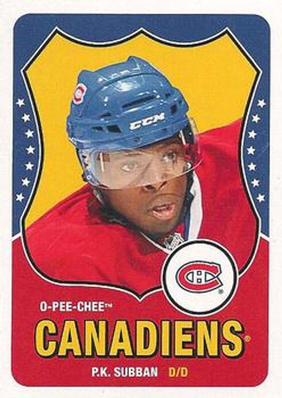 PK Subban 2010 O-Pee-Chee #504 Retro Rookie RAW