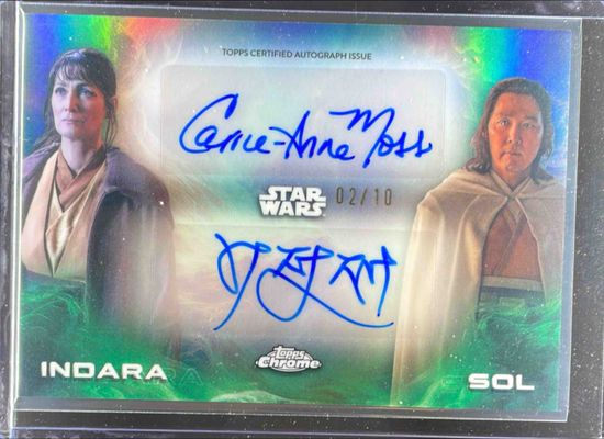 2025 Topps Chrome Star Wars #DA-CL Duo Autographs /10