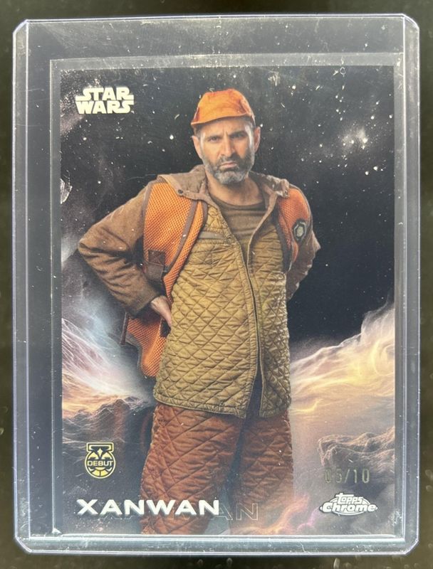 2025 Topps Chrome Star Wars #195 Mustafar Black Refractor /10