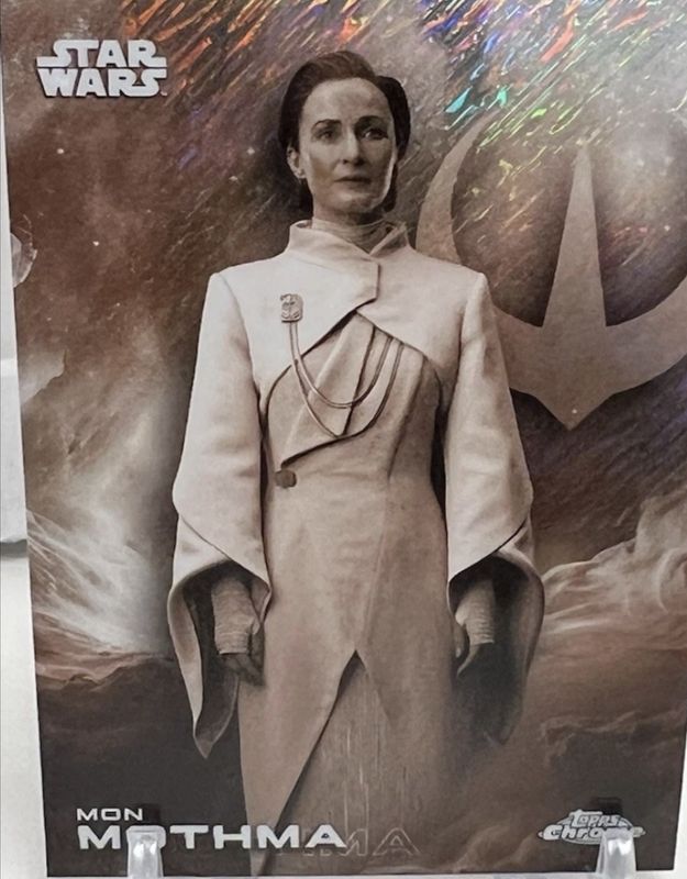 2025 Topps Chrome Star Wars #93 Black & White Shimmer Refractor