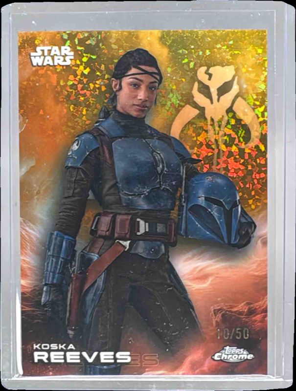 2025 Topps Chrome Star Wars #76 Gold Mini Diamonds Refractor /50