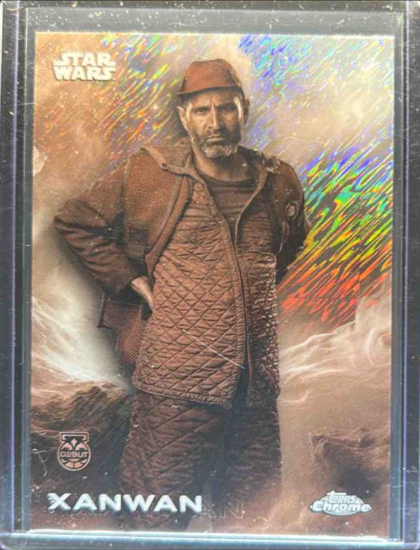 2025 Topps Chrome Star Wars #195 Black & White Shimmer Refractor