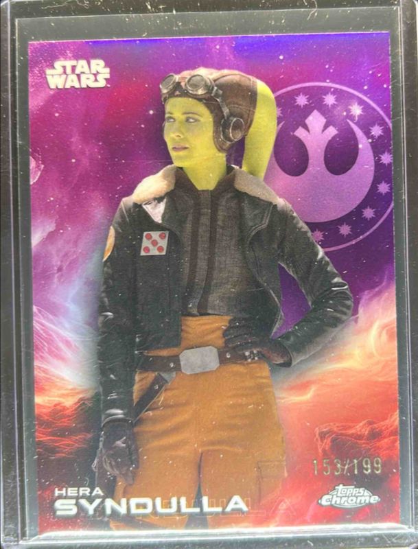 Hera Syndulla 2025 Topps Chrome Star Wars #59 Kamino Purple Refractor /199 RAW