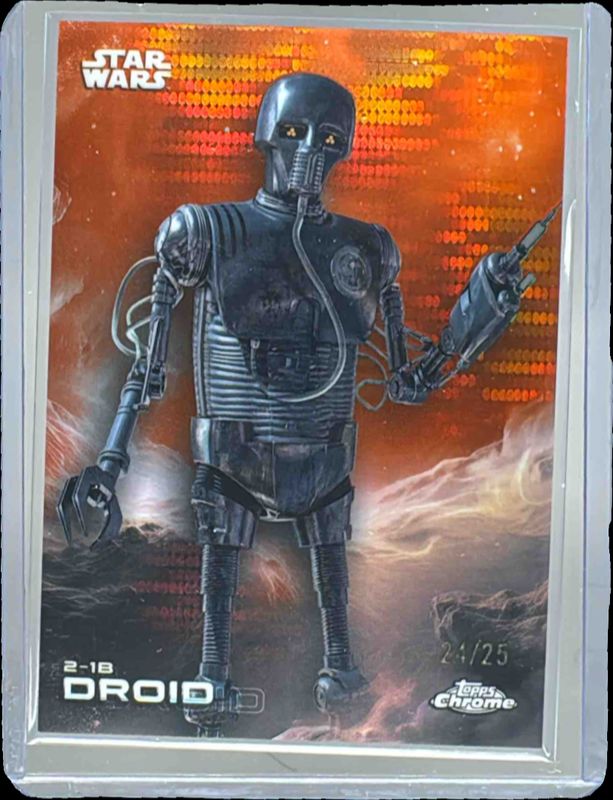2025 Topps Chrome Star Wars #101 Orange Pulsar Refractor /25