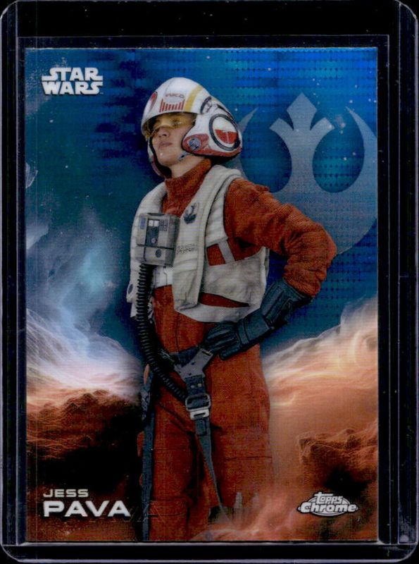 2025 Topps Chrome Star Wars #126 Blue Pulsar Refractor