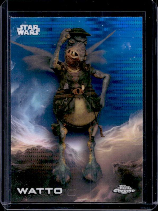 2025 Topps Chrome Star Wars #190 Blue Pulsar Refractor