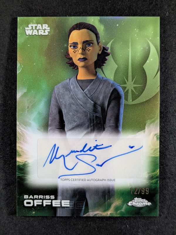 2025 Topps Chrome Star Wars #A-MSA Autographs - Kashyyyk Green Refractor /99