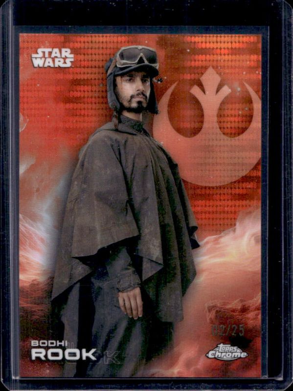 2025 Topps Chrome Star Wars #12 Orange Pulsar Refractor /25