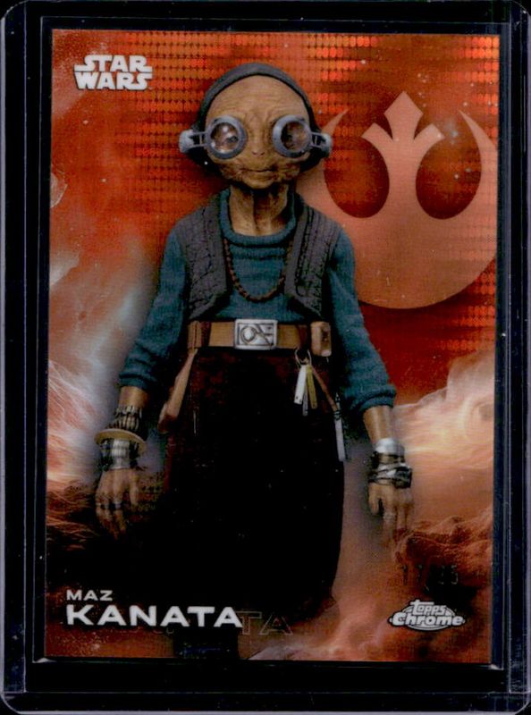 2025 Topps Chrome Star Wars #90 Orange Pulsar Refractor /25