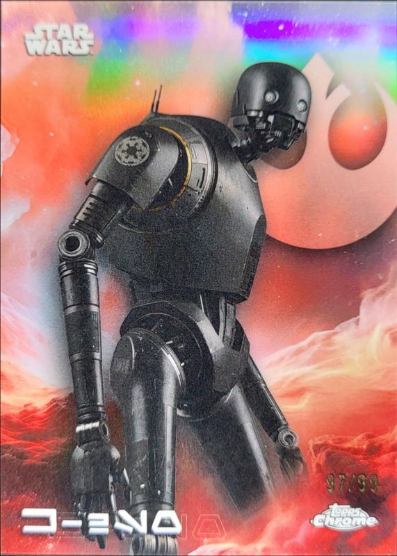 2025 Topps Chrome Star Wars #AV-67 Aurebesh Variation /99