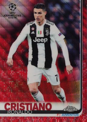 2018 Topps Chrome UEFA Champions League #100 Red Wave Refractor /10