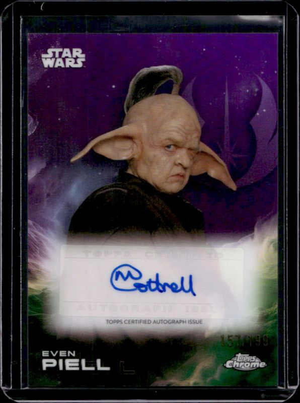 2025 Topps Chrome Star Wars #A-MC Autographs - Kamino Purple Refractor /199