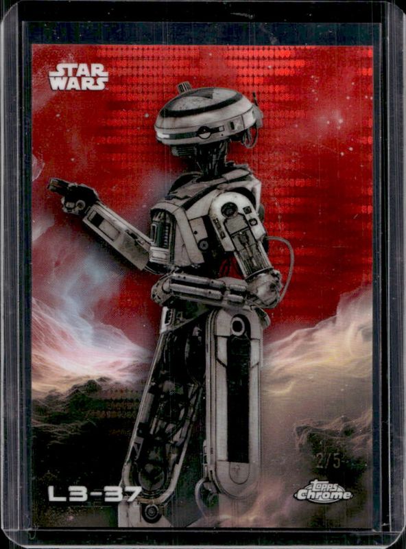2025 Topps Chrome Star Wars #77 Red Pulsar Refractor /5