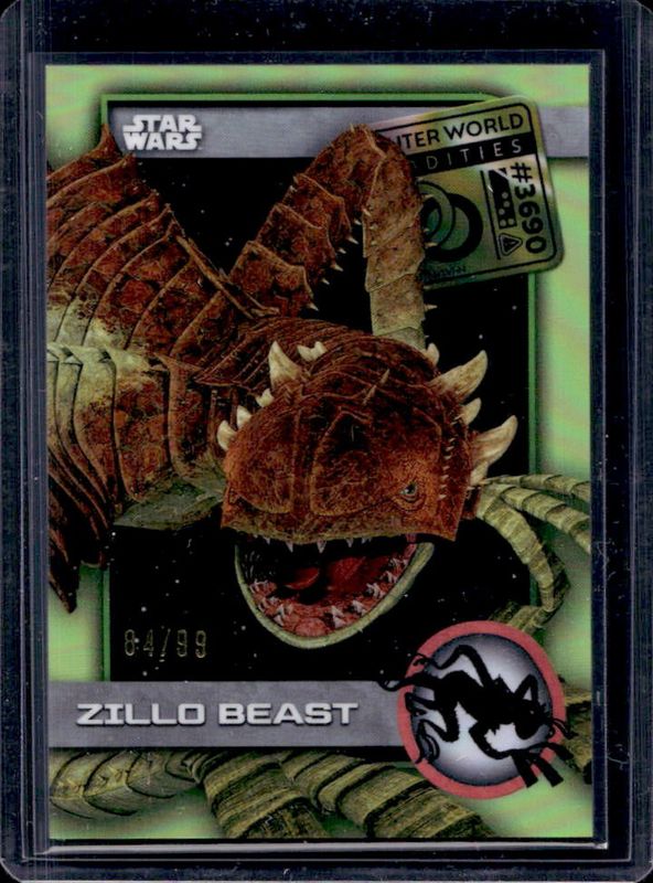 2025 Topps Chrome Star Wars #UO-25 Outer World Oddities - Kashyyyk Green Refractor /99