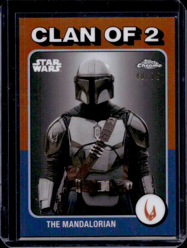 The Mandalorian 2025 Topps Chrome Star Wars #TB-48 1975 Tribute /75 RAW