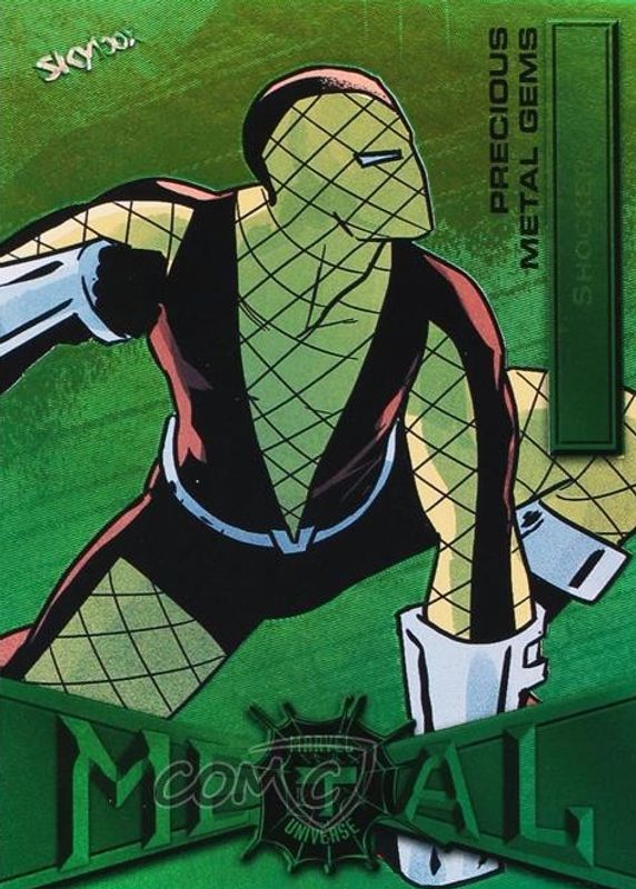 2021 Skybox Marvel Metal Universe Spider-Man #78 Precious Metal Gems Green /10