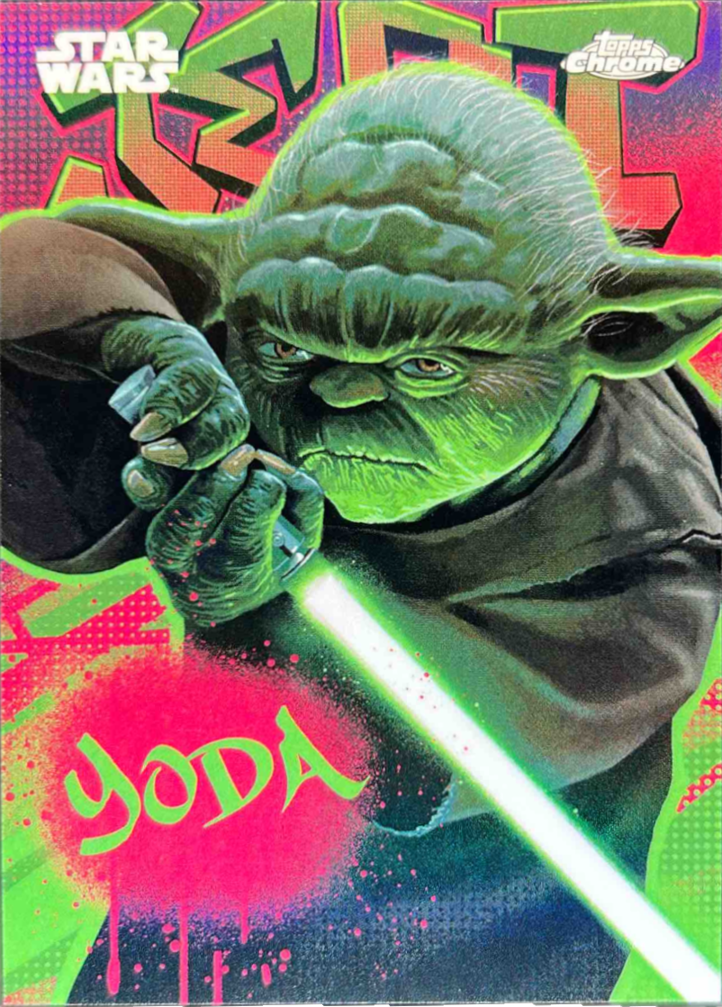 Yoda 2025 Topps Chrome Star Wars #GG-21 Galactic Graffiti Price