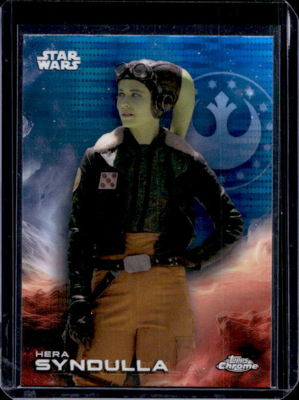 Hera Syndulla 2025 Topps Chrome Star Wars #59 Blue Pulsar Refractor RAW