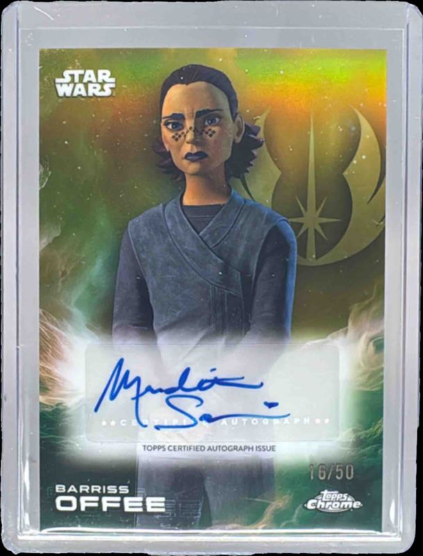 2025 Topps Chrome Star Wars #A-MSA Autographs - Gold Refractor /50