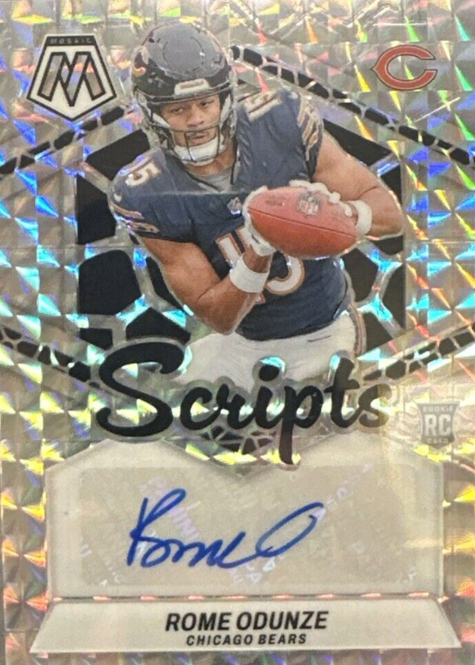 Rome Odunze 2024 Mosaic #RS-ROE Rookie Scripts Price Guide