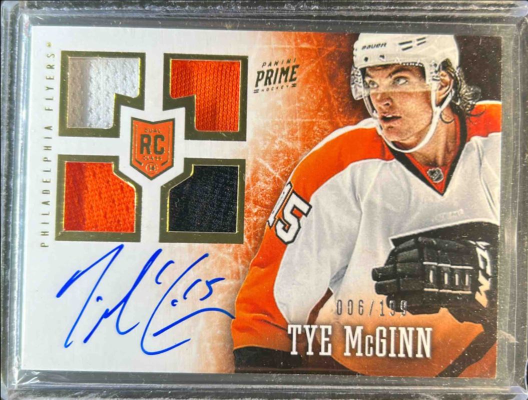 Tye McGinn 2013 National Treasures #155 2013 Panini Prime Update /199 Rookie RAW