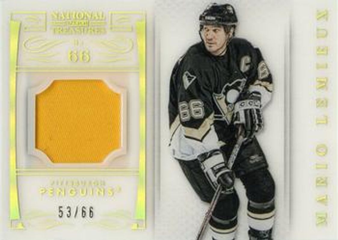 Mario Lemieux 2013 National Treasures #66 Numbers Patch /31 RAW