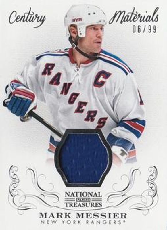 Mark Messier 2013 National Treasures #CM-MM Century Materials Jersey /99 RAW