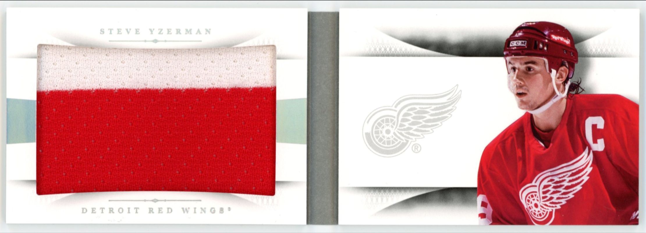 Steve Yzerman 2013 National Treasures #JB-SY Jumbo Jerseys Booklet Prime /25 RAW