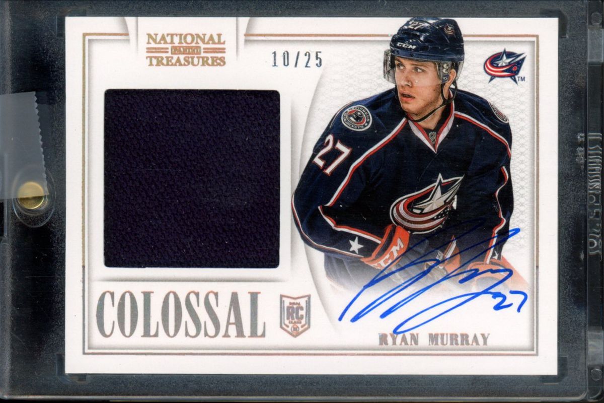 Ryan Murray 2013 National Treasures #CO-RMR Colossal Jerseys Autographs /25 Rookie RAW