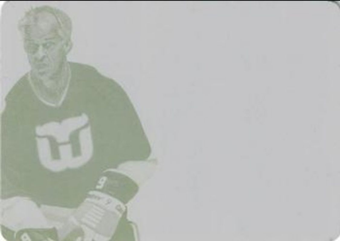 Gordie Howe 2013 National Treasures #38 2012 Panini Dominion: Peerless Patches - Printing Plates Yellow /1 RAW