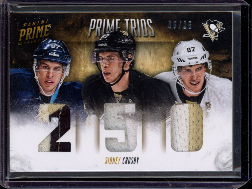 Sidney Crosby 2013 National Treasures #T-SC Timeline Jerseys Patch /25 RAW