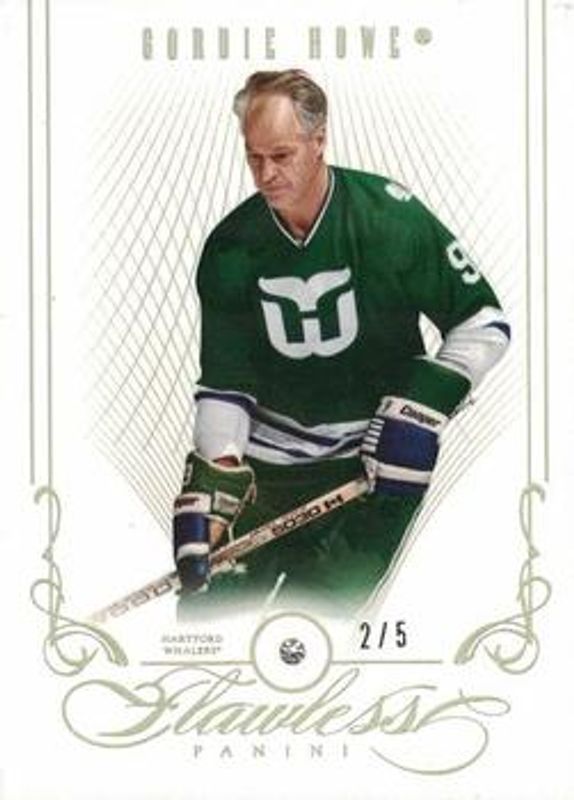 Gordie Howe 2013 National Treasures #81 Flawless /5 RAW