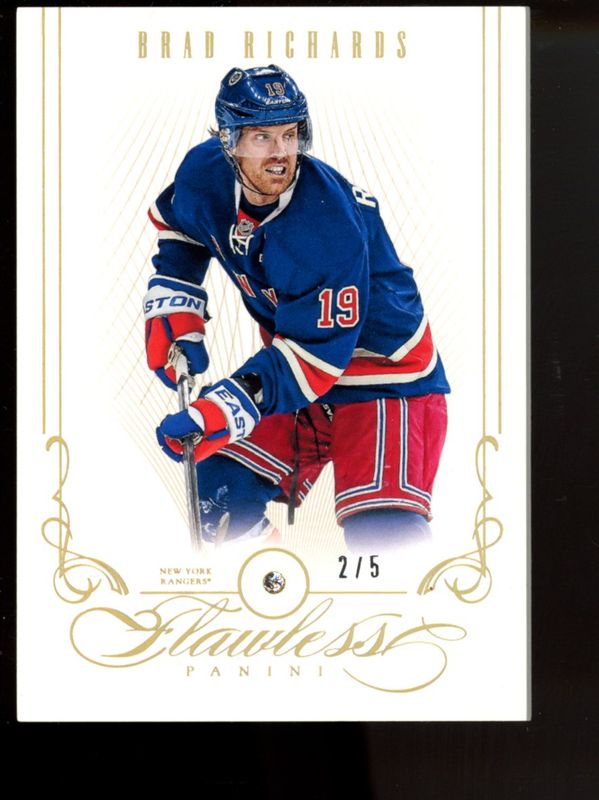 Brad Richards 2013 National Treasures #124 Flawless /5 RAW