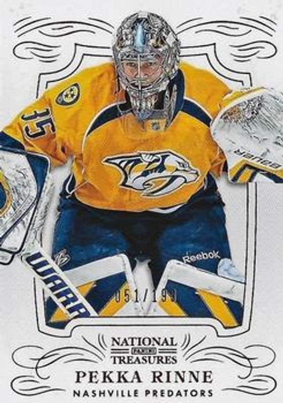 Pekka Rinne 2013 National Treasures #45 Base /99 RAW