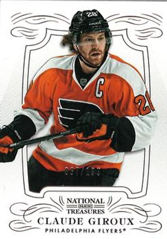 Claude Giroux 2013 National Treasures #85 Base /99 RAW