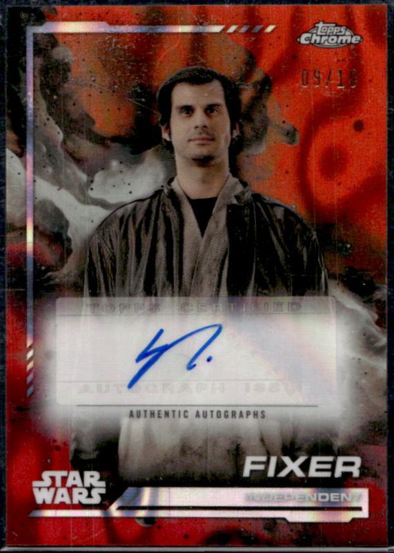 2024 Topps Chrome Star Wars #AU-SB Autographs - Mustafar Lava Refractor /10