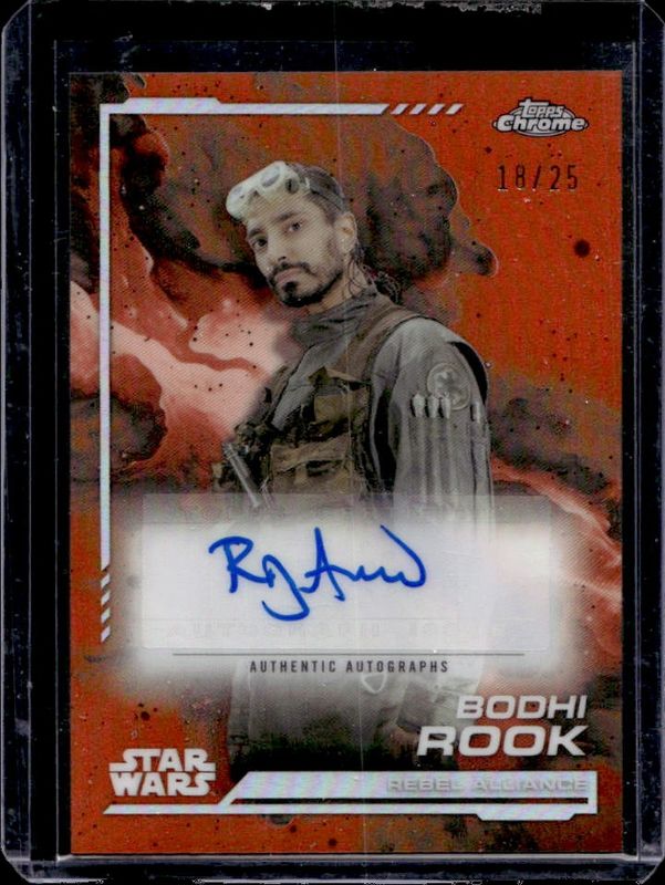2024 Topps Chrome Star Wars #AU-RA Autographs - Rebel Orange Refractor /25