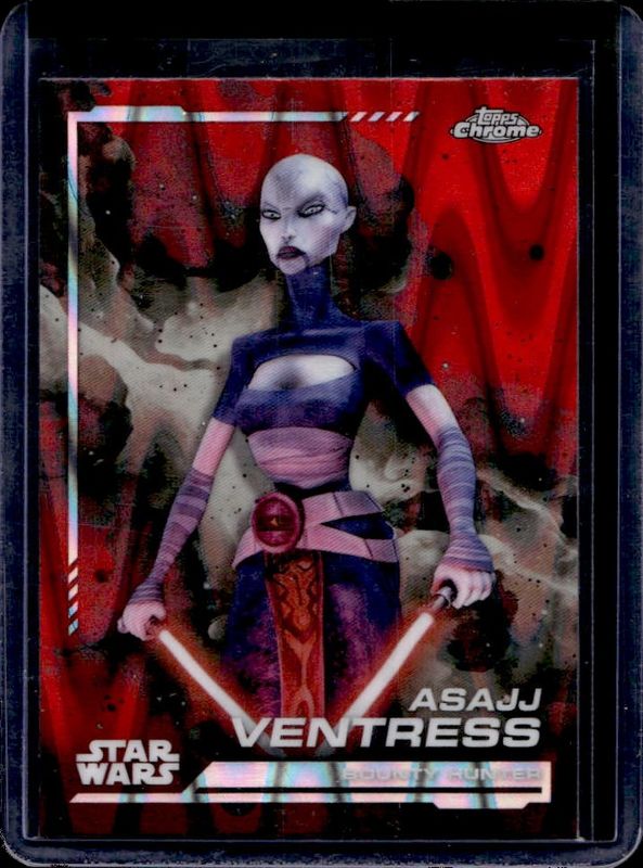 2024 Topps Chrome Star Wars #136 Red Blaster RayWave Refractor